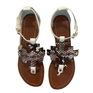 Tory Burch Chandler Snake Sandal, Size 6M